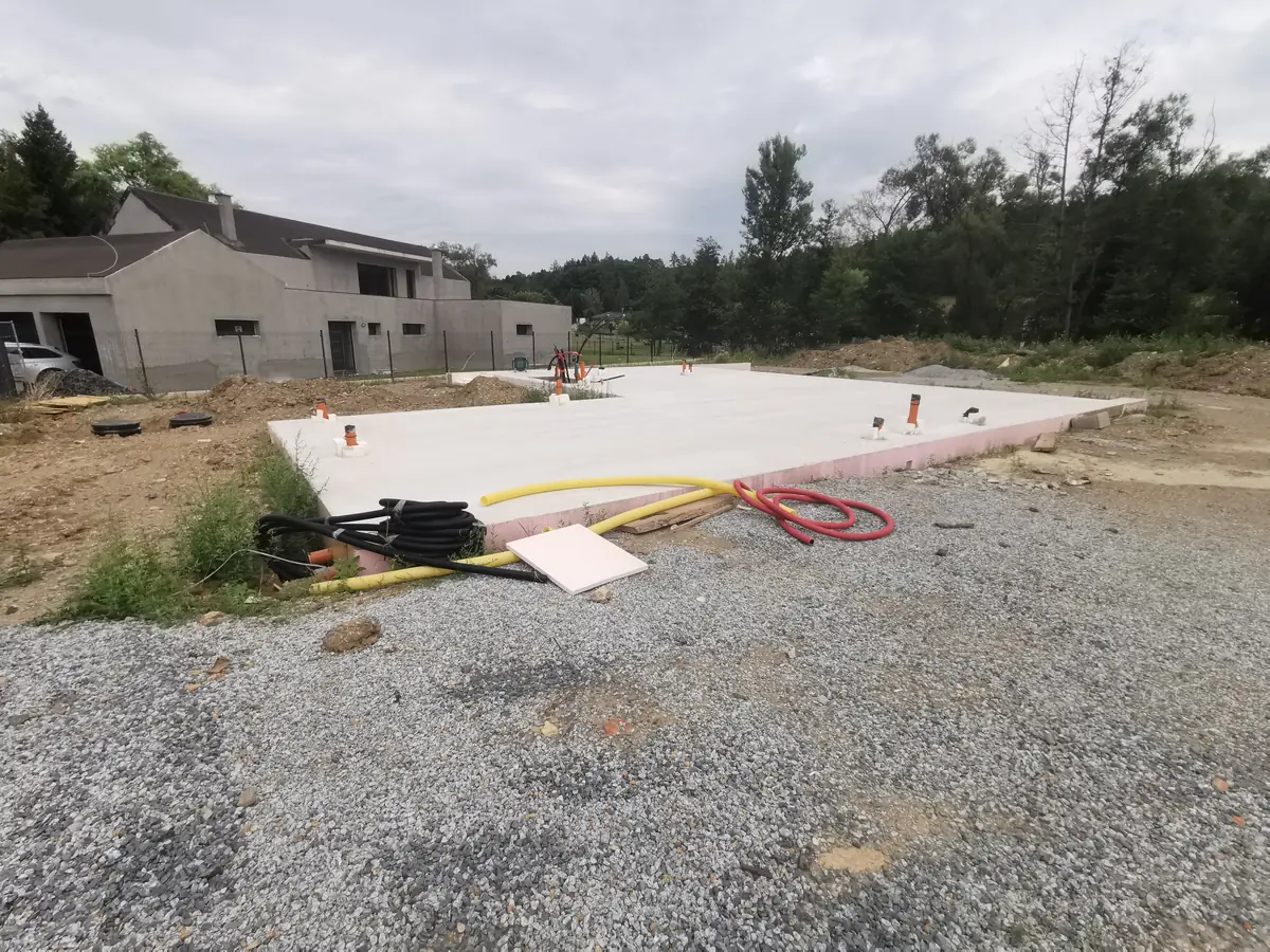 Středočeský kraj 2024 – základová deska, betonáž